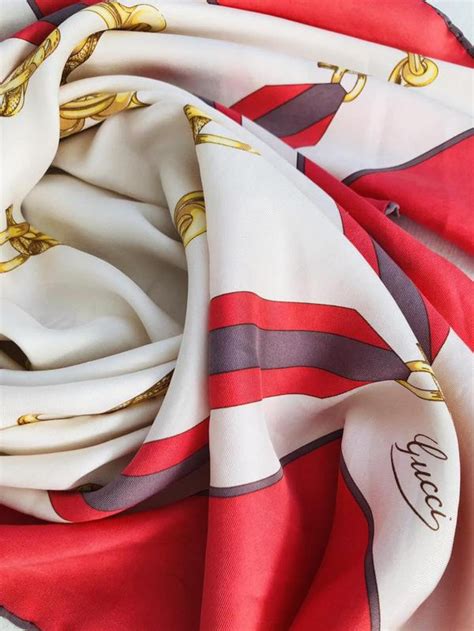 gucci scarf replica ebay|vintage Gucci silk scarf.